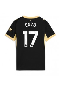 Manchester City Enzo Fernandez #17 Fotballdrakt Borte Klær Dame 2026-27 Korte ermer